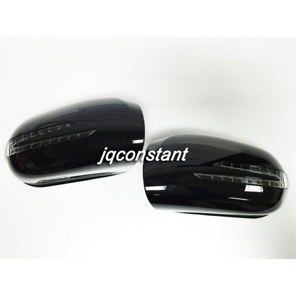 ベンツ W211 2007-2009y 後期用 LEDアローウインカードアミラーカバー ブラック197拍卖