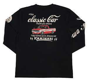 カミナリモータース サニトラ ロンT ブラック L kmlt-193 エフ商会拍卖