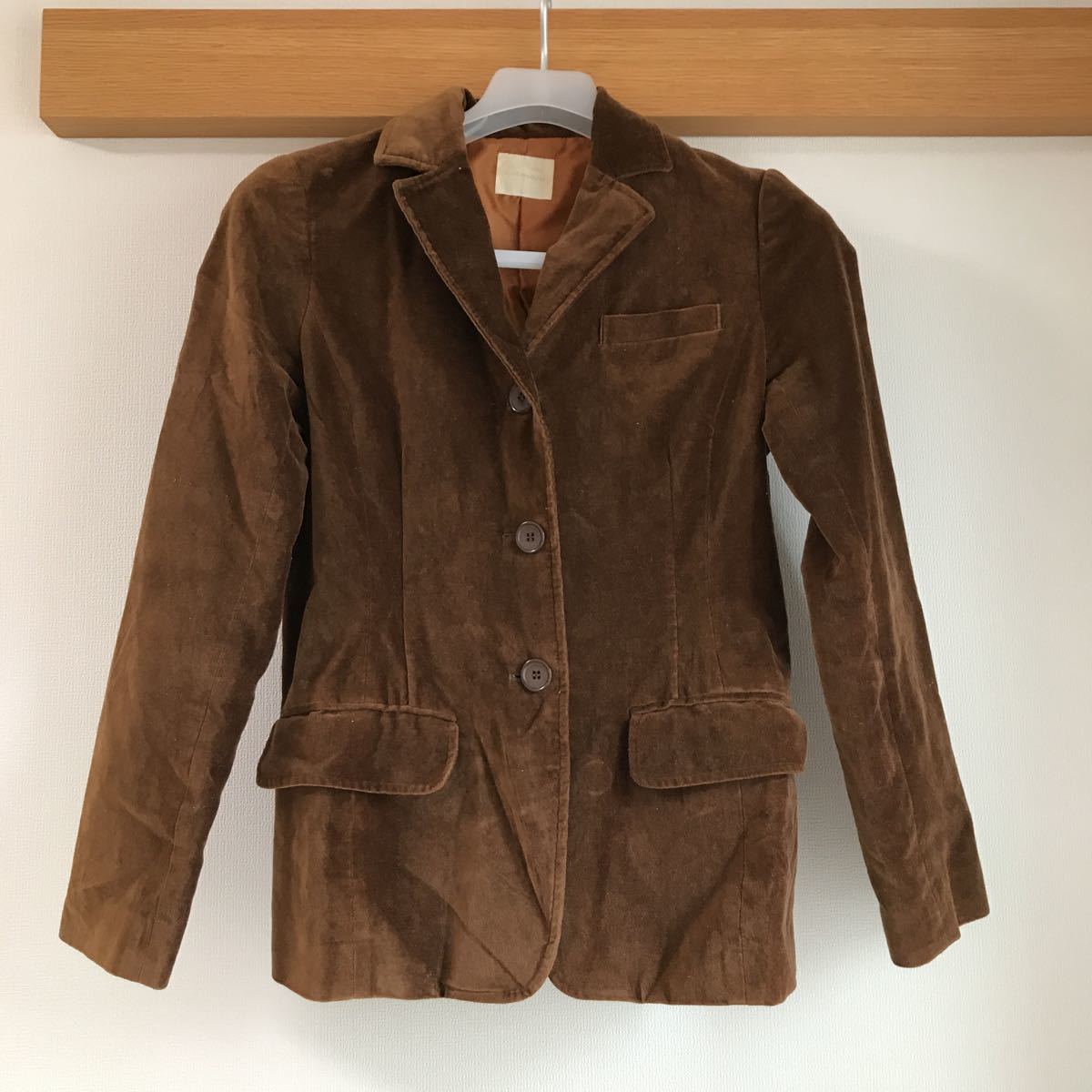 【中古】OLIVE des OLIVE オリーブ デ オリーブ スゥエードタッチ ジャケット ブラウン拍卖