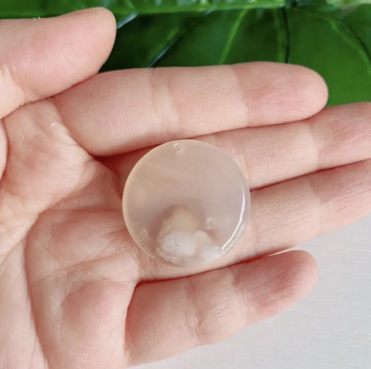 桜瑪瑙 ルース ペンダントトップ チェリーブロッサムアゲート天然石 NP49拍卖