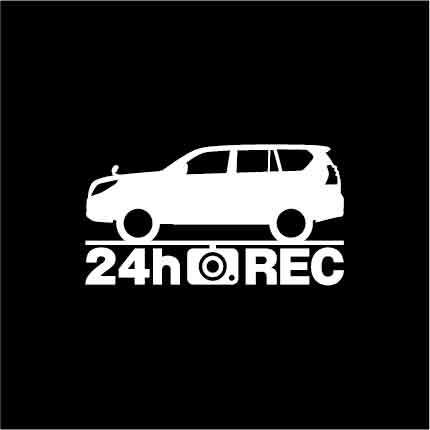 【ドラレコ】トヨタ ランドクルーザープラド【150系】前期型 24時間 録画中 ステッカー拍卖