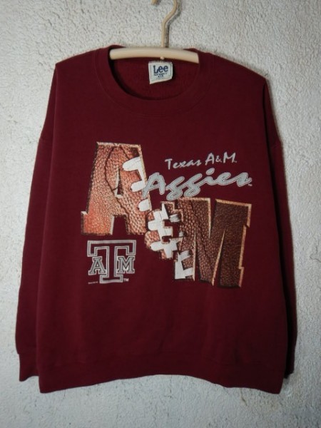 to2291 レア Lee SPORTS リー アメリカ製 USA vintage ビンテージ スウェット トレーナー テキサス アギーズ カレッジ拍卖