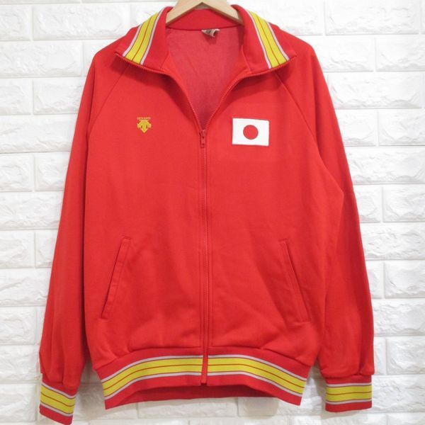 【希少!】80s デサント製◆JAPAN 日本代表 ジャージ レトロ ビンテージ◆XO拍卖