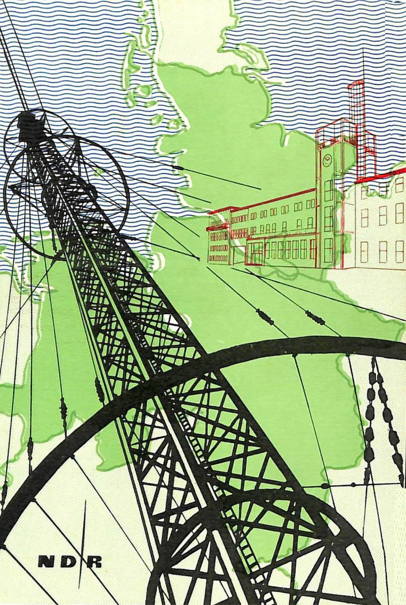 ②BCL★入手困難ベリカード★NDR★北ドイツ放送★NORDDEUTSCHER RUNDFUNK★1958年拍卖