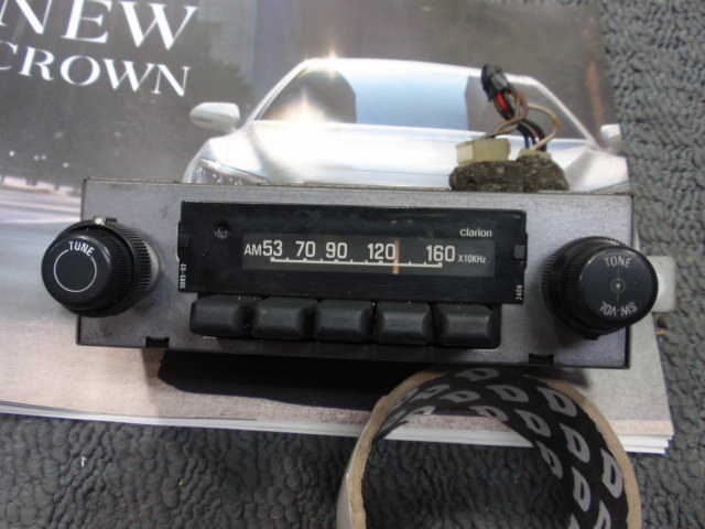 サンバー クラリオン clarion AMラジオ チューナー RF-1009H メカ選局 旧車 当時物 即決拍卖