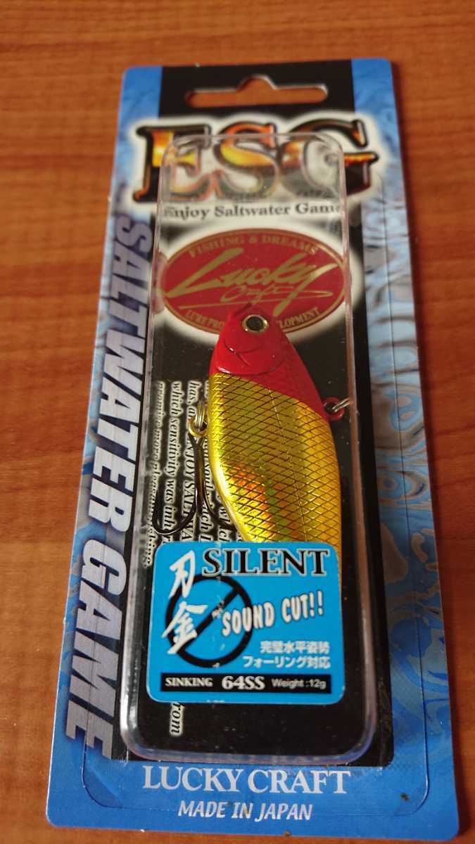 ラッキークラフト 刃金64SS【新品未使用】ゴールドレッドヘッド拍卖