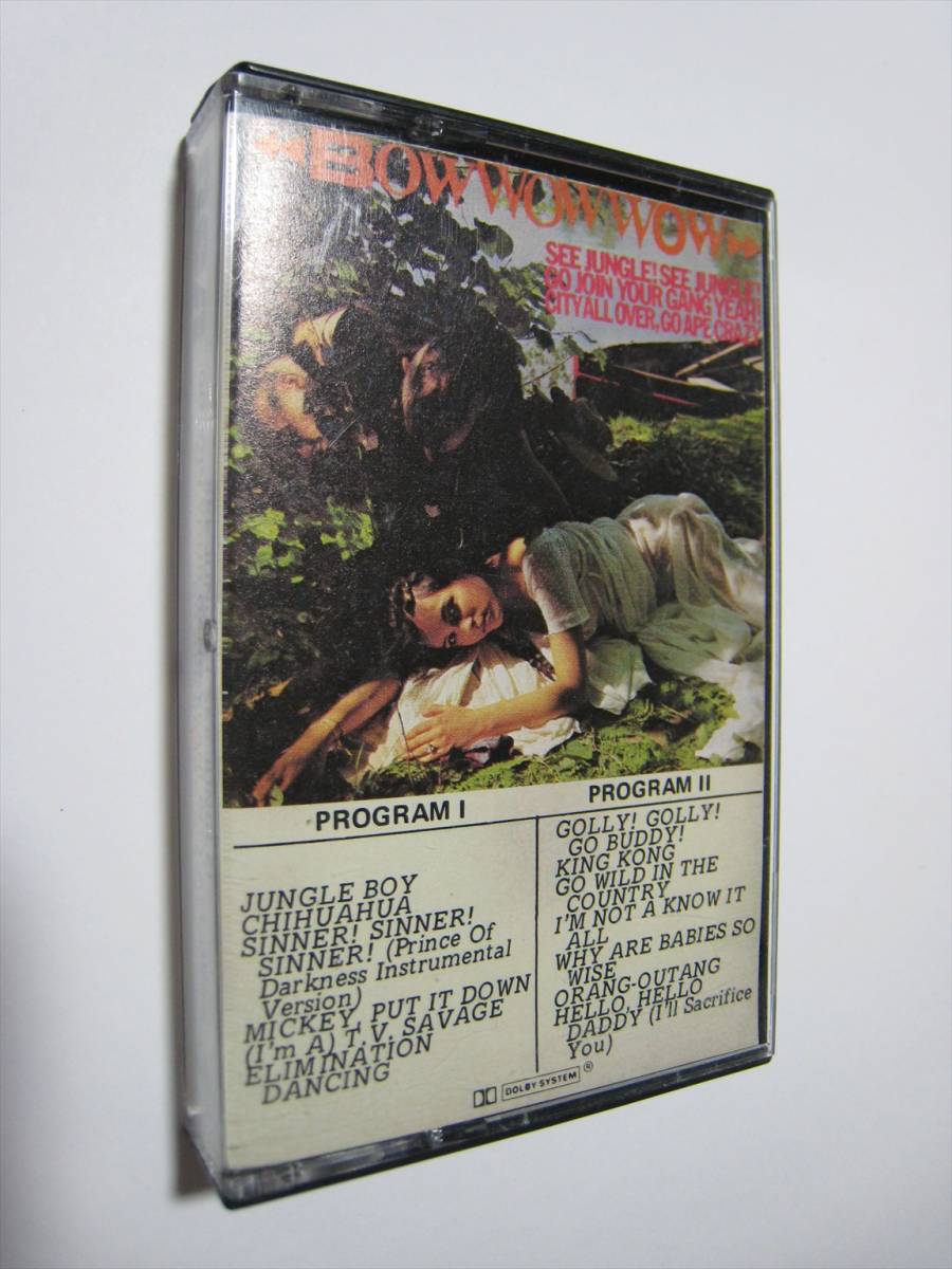 【カセットテープ】 BOW WOW WOW / SEE JUNGLE! GO JOIN YOUR GANG YEAH! CITY ALL OVER, GO APE CRAZY カナダ版 バウ・ワウ・ワウ拍卖