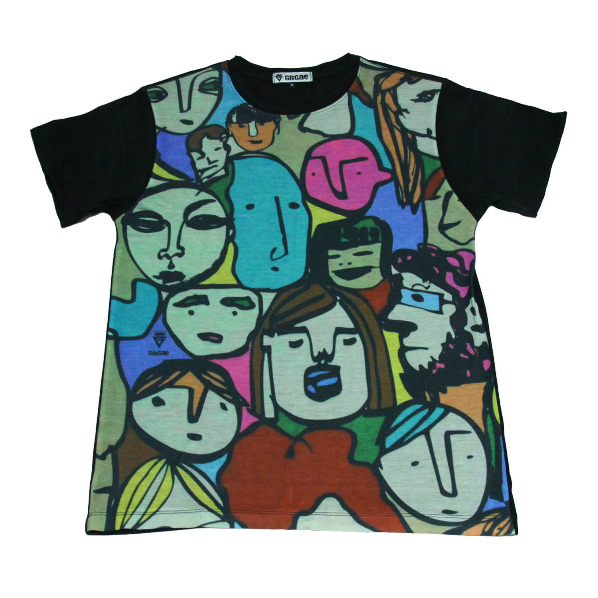 落書き アート イラスト 似顔絵 ストリート系 デザインTシャツ おもしろTシャツ メンズ 半袖★M685M拍卖