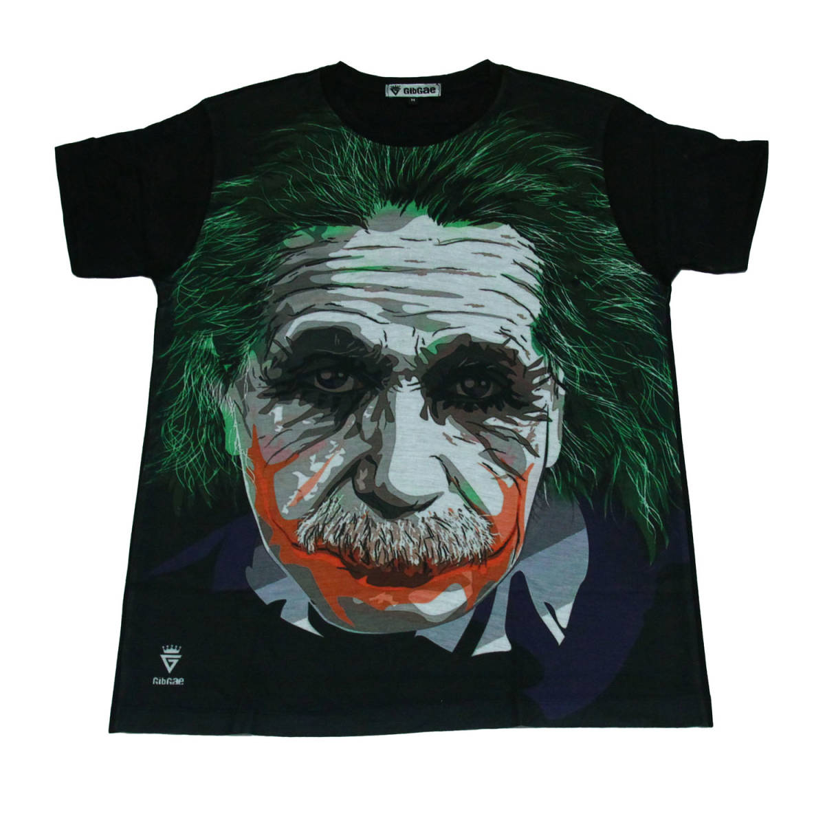 アインシュタイン ジョーカー 人気モデル インパクト ストリート系 デザインTシャツ おもしろTシャツ メンズ 半袖★M696L拍卖