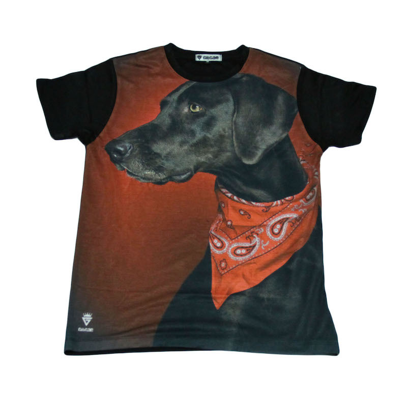 ラブラドール バンダナ 犬 ペット ドッグ ペイズリー ストリート系 デザインTシャツ おもしろTシャツ メンズ 半袖★M388L拍卖