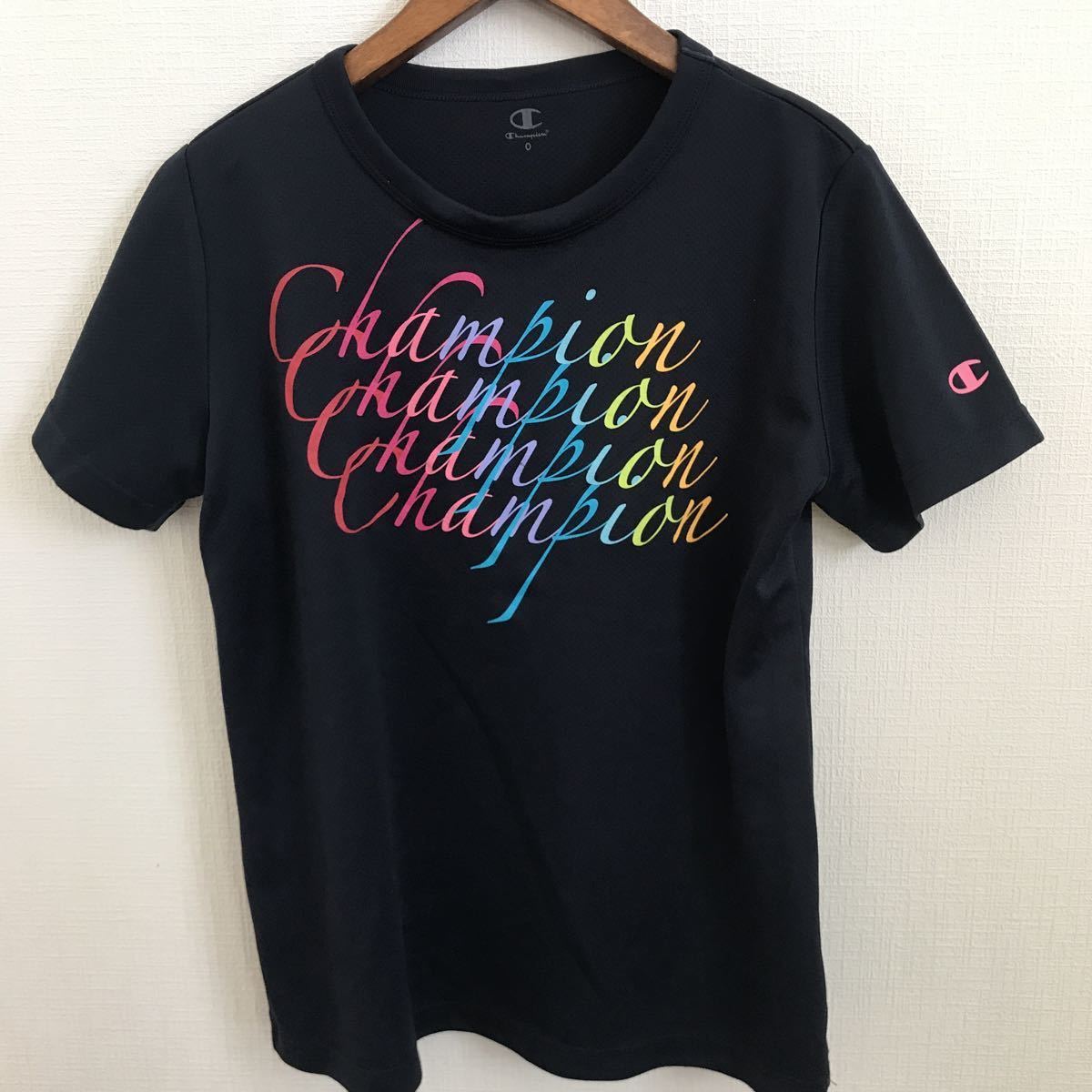 champion チャンピオン レディース プラクティス プリントTシャツ 半袖Tシャツ 丸首 Oサイズ拍卖
