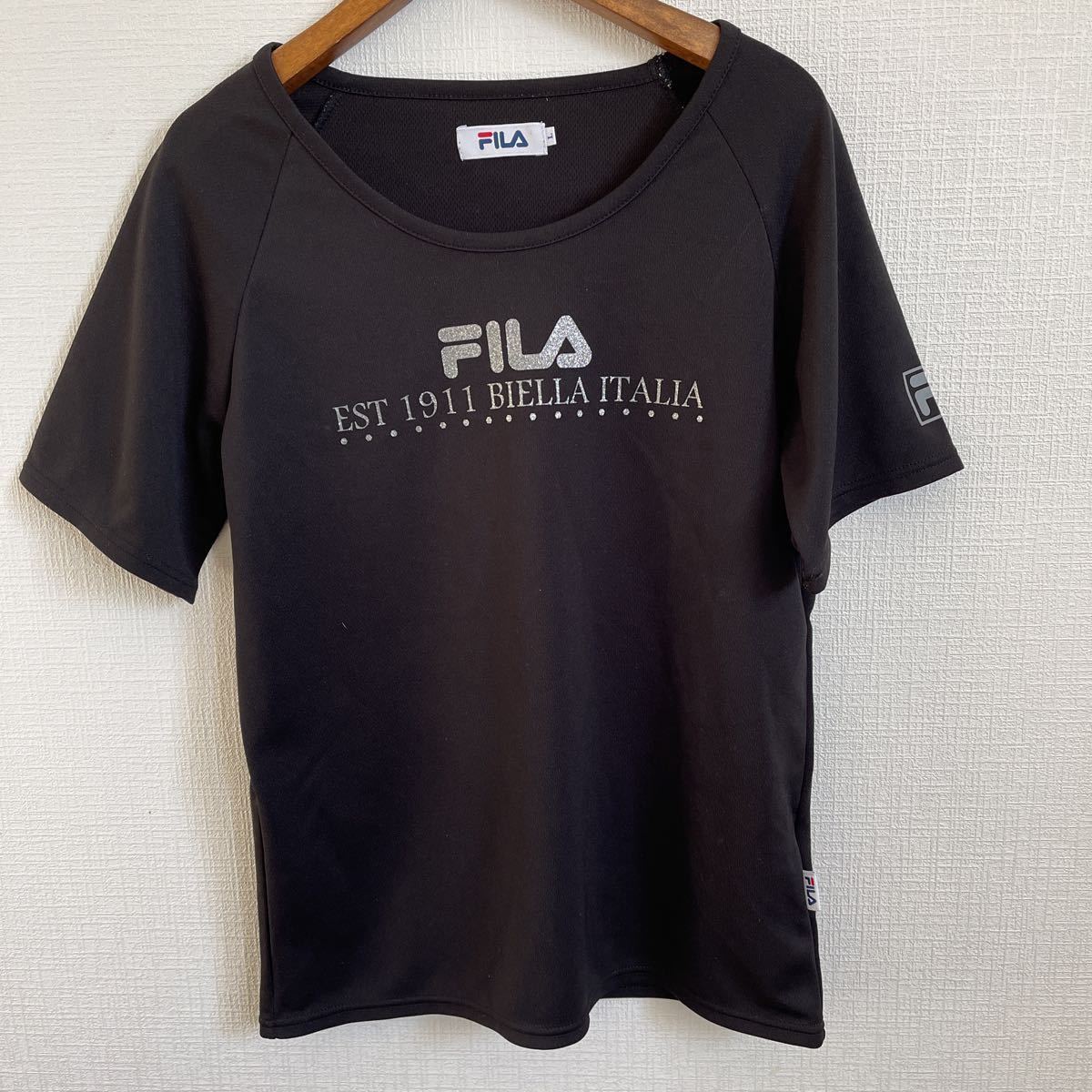 FILA フィラ レディース スポーツ プラクティス カットソー 半袖Tシャツ Lサイズ 丸首拍卖