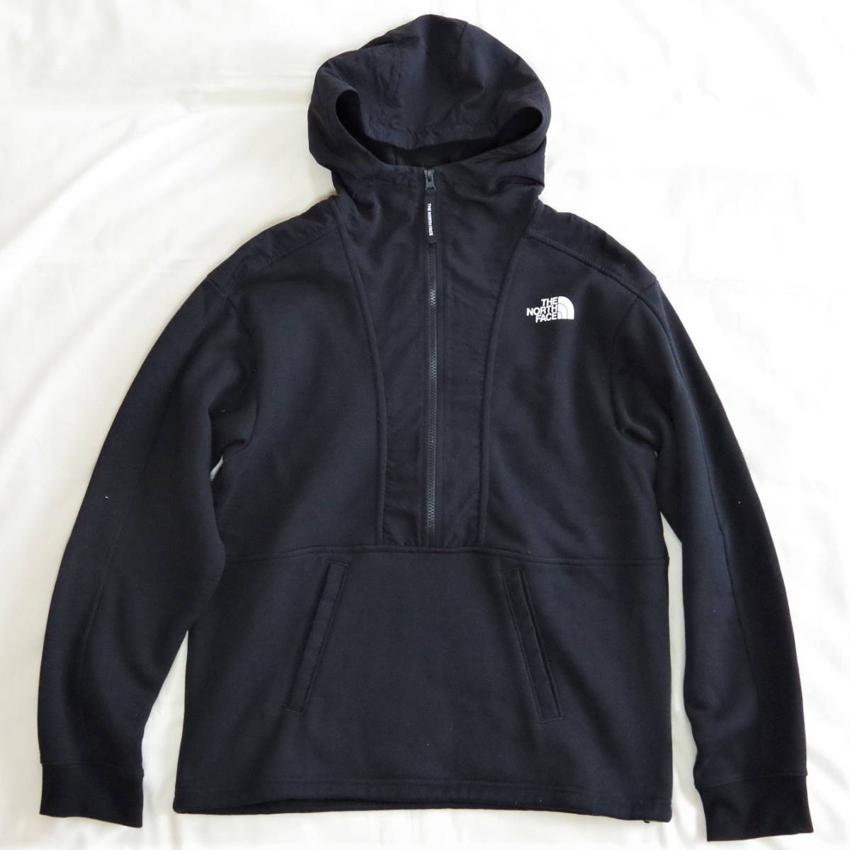 レア 送料込 THE NORTH FACE GRAPHIC PULLOVER HOODIE S 黒 ノースフェイス グラフィック プルオーバー フーディ スウェット パーカー 起毛拍卖