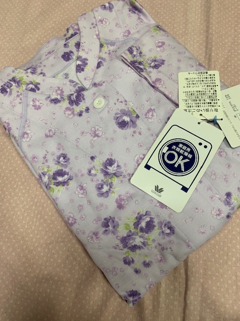 ワコール らくラクパートナー LLP パジャマ マジックテープ パープル拍卖