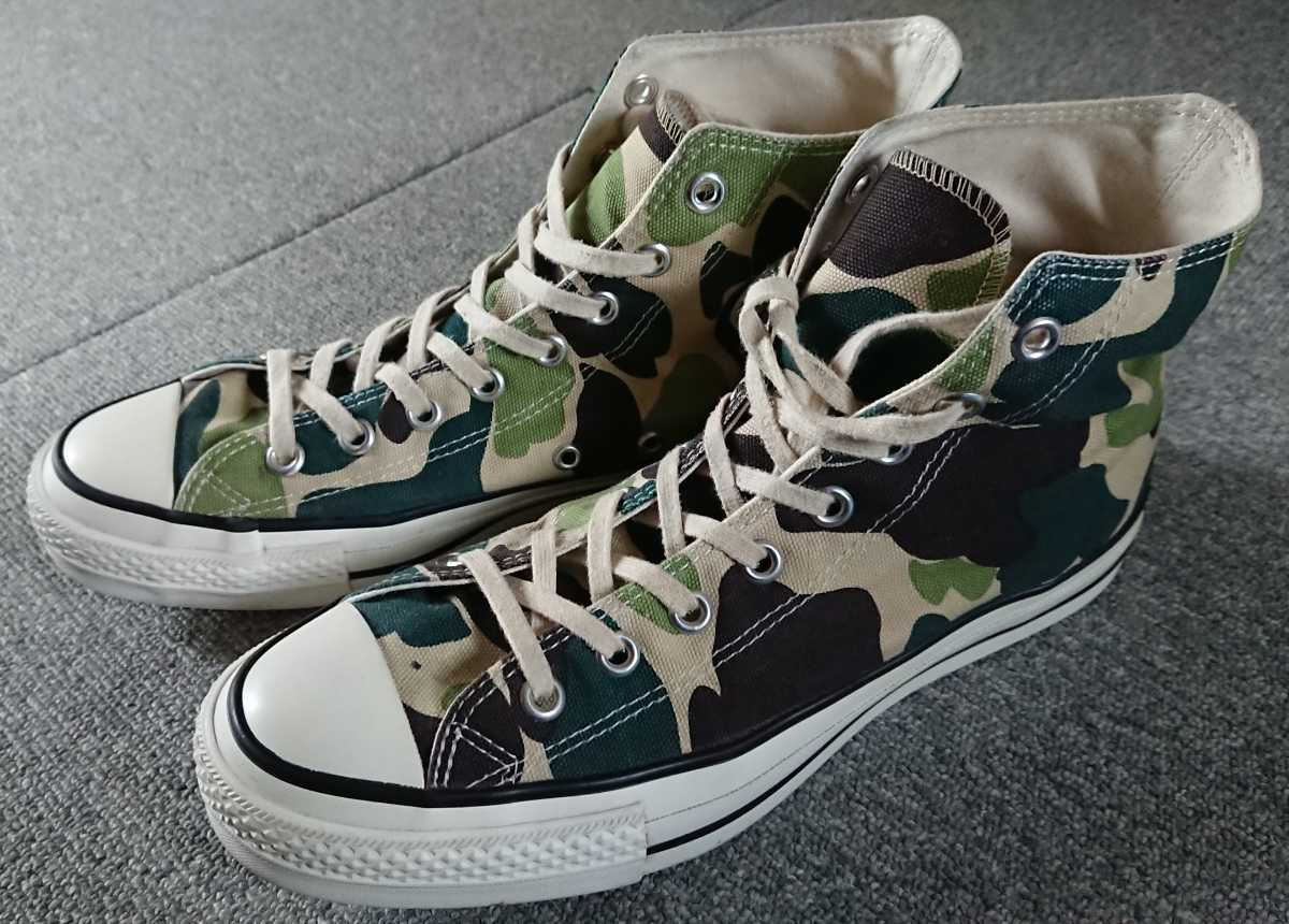 CONVERSE コンバース オールスター Hi 8 1/2 迷彩 Made in japan 日本拍卖