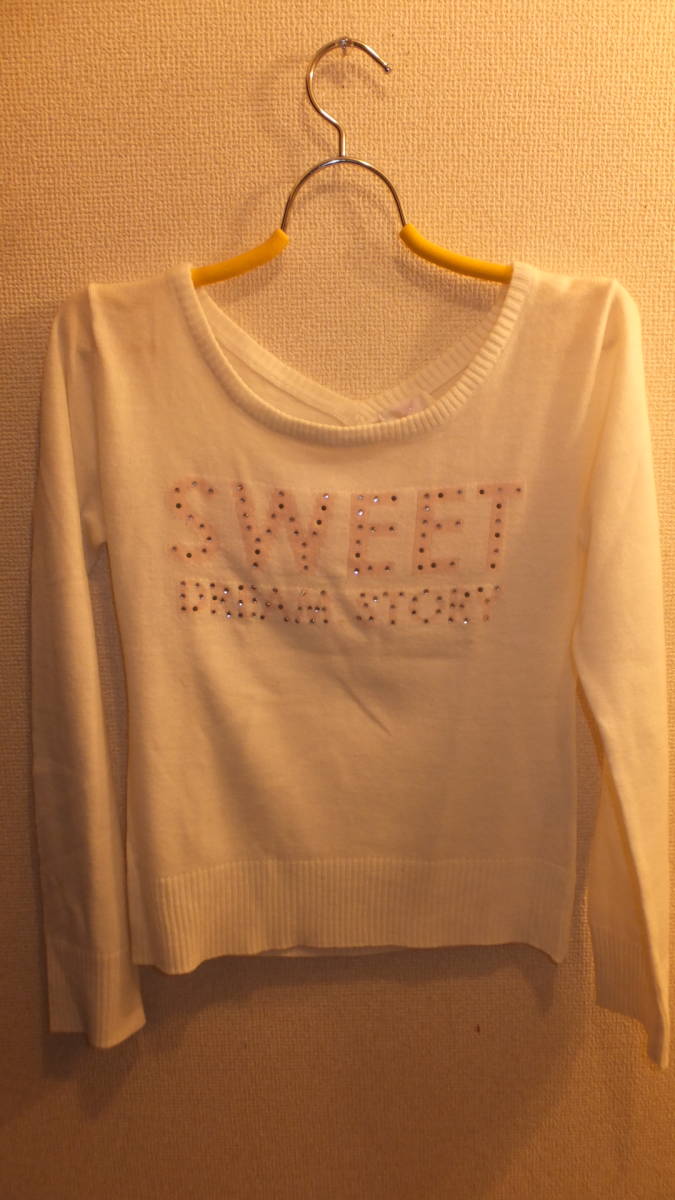 ★GF white label★Ladies knit sweater sizeL レディースセーター長袖サイズL バスト86-94 USED IN JAPAN拍卖