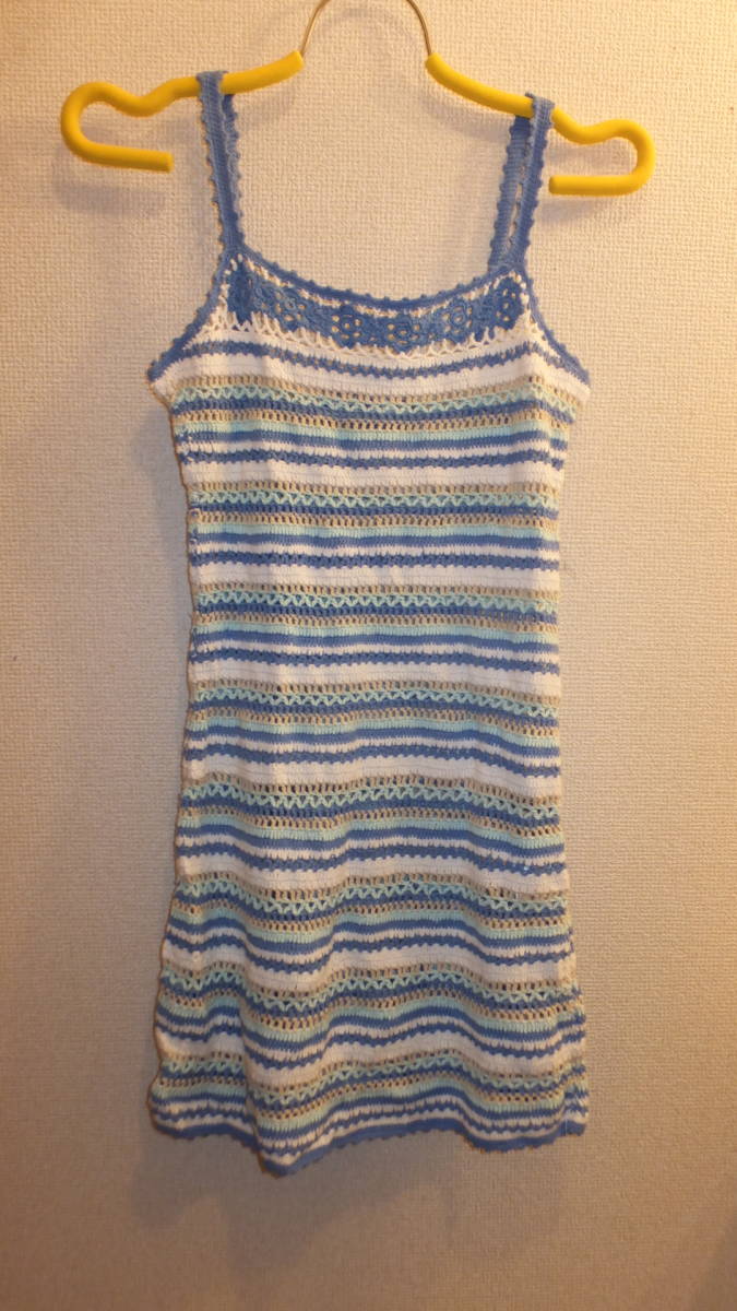 ★Skippers daughter★Ladies Tops レディーストップス サイズS程度 USED IN JAPAN ストライプ スキッパーズドーター拍卖