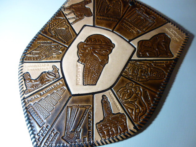 Й スペイン 革製 壁掛け 壁飾り Й 皮革製 皮革拍卖