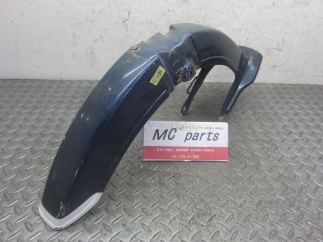 ホンダ スーパーカブ90 HA02 純正フロントフェンダー 青 ブルー 割れ有 C90 12V カスタム拍卖