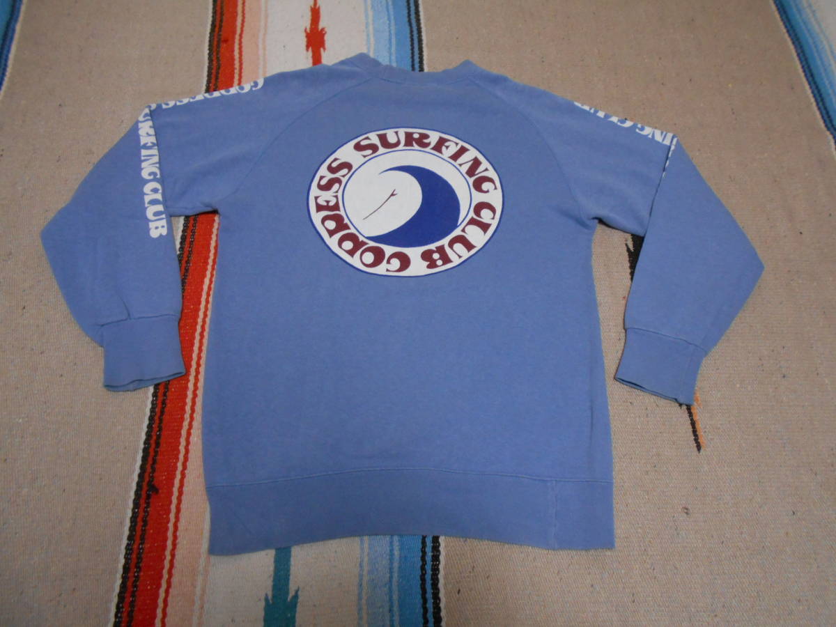 1970年代製 GODDESS ゴッデス 湘南 茅ヶ崎サーフィン オールドサーフ サーファー ビンテージ スウェット トレーナーSURFIN' SKATEBOARD拍卖