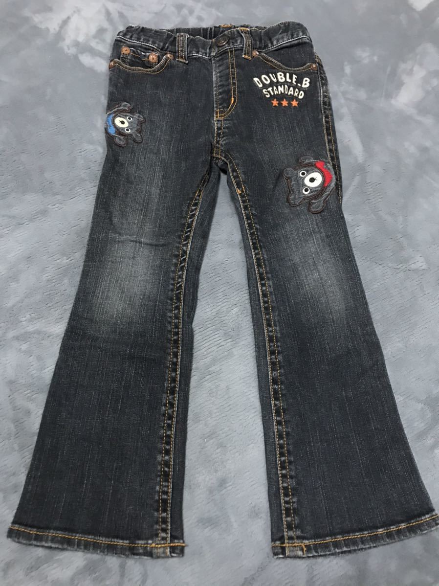 ミキハウス デニムパンツ 120 ダブルB拍卖