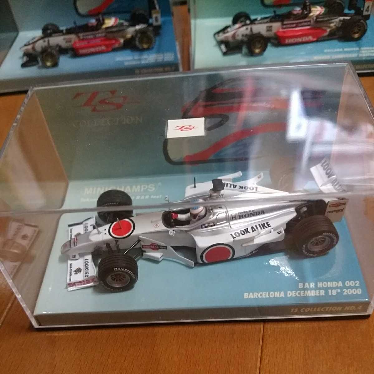 佐藤 琢磨 コレクション 1/43 No.4 BAR HONDA 002 2000 バルセロナ 初テスト ホンダ拍卖