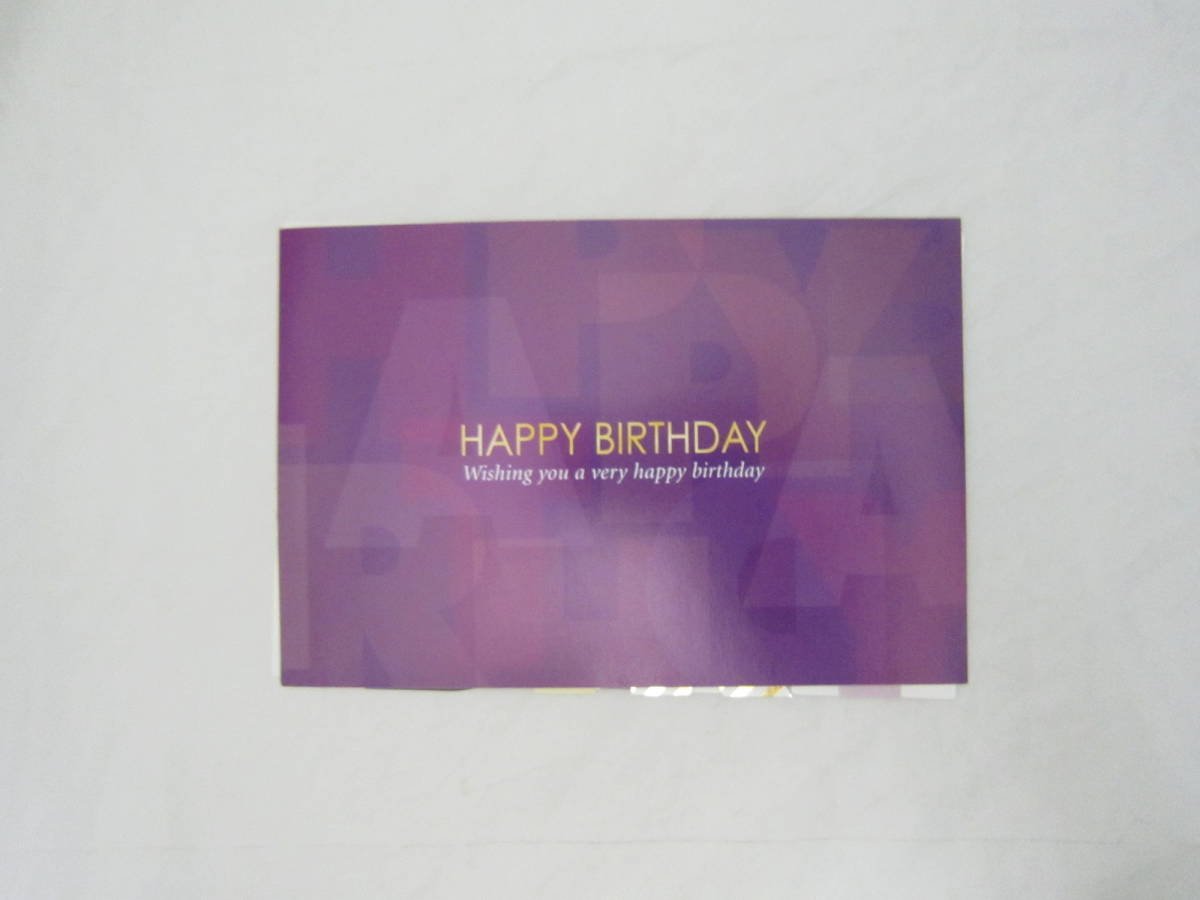 B'z ファンクラブ 2006年 誕生日 バースデー カード [gqo拍卖