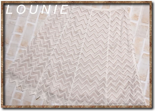 美品!!☆LOUNIE ルーニィ レーススカート 白☆拍卖