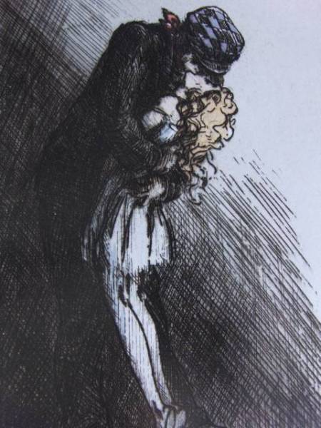 ルイ・イカール、Q、希少限定画集画、新品額装付、送料込み、y321拍卖