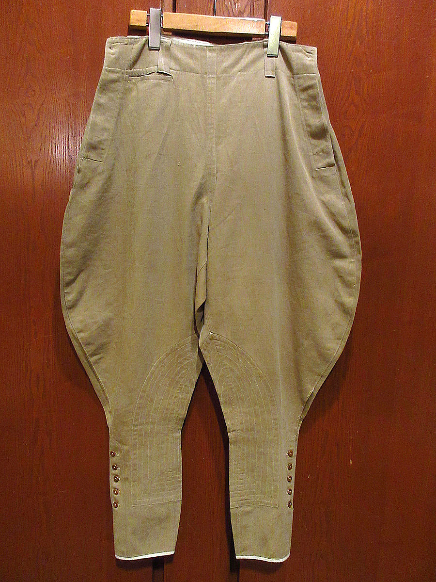 ビンテージ~30's●コットンツイルジョッパーズパンツW75cm●210322f3-m-pnt-ot-W30古着ボトムスライディングパンツUSA拍卖