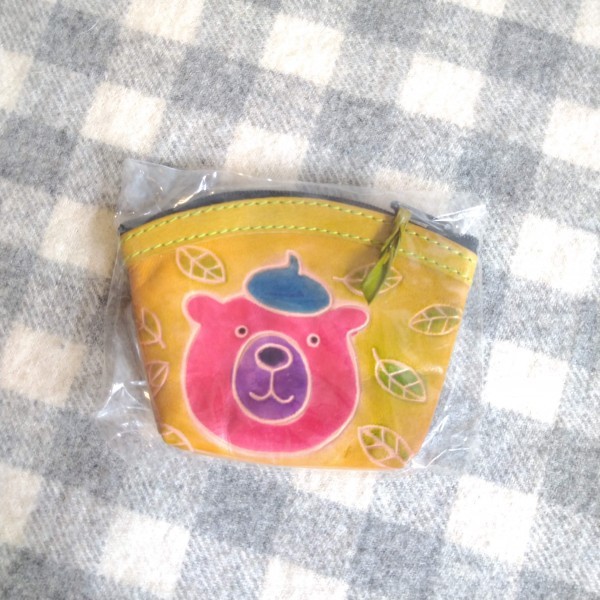 新品&即決◎ベレー帽くまの山羊革製ポーチ B拍卖