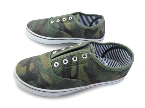 1円~AL2344-050新品AAAローカット/スリッポンスニーカー22㌢迷彩柄♂拍卖