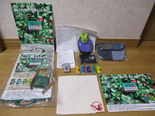 アメリカンスピリットのライター、灰皿、ポーチ、ハンカチ、ボトルホルダー、ステッカーG拍卖