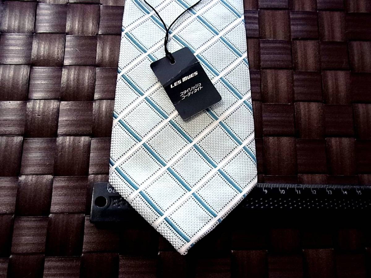 【特選】1993美品【人気の細ナロータイ】レミュー「LES MUES」ネクタイ・シルク100%拍卖