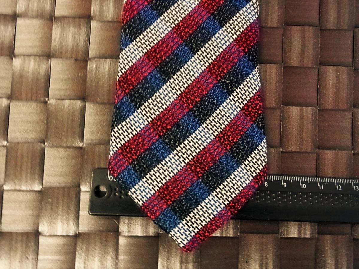 yW1086高級 ウール 生地 美品TAKA:Q.COM「タカキュー」ネクタイ●拍卖