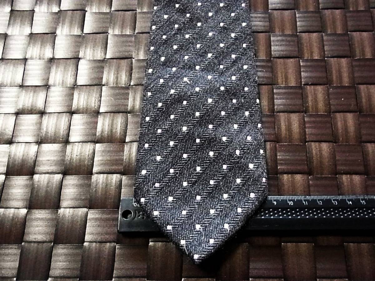 yW1376高級 ウール 生地 美品 オラーニ「CHRISTIAN ORANI」ネクタイ●拍卖