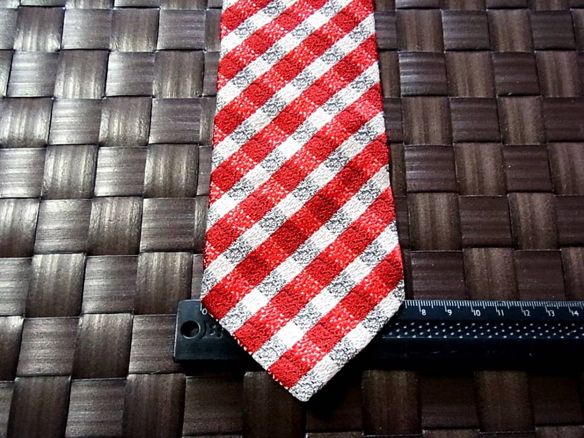 yW1377高級 ウール 生地 美品 メイル&コー「MALE&Co.」(メール&コー)ネクタイ●拍卖