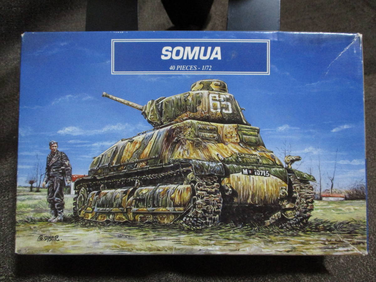 Heller「SOMUA」1/72 プラキット/ソミュア エレール フランス 騎兵戦車   管理:(B2-38拍卖