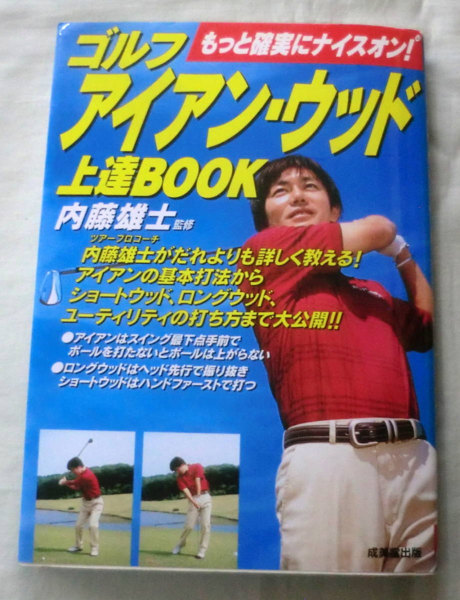 ★【ゴルフ】ゴルフアイアン・ウッド上達BOOK―もっと確実にナイスオン! ★ 内藤雄士 ★ 成美堂出版 ★拍卖