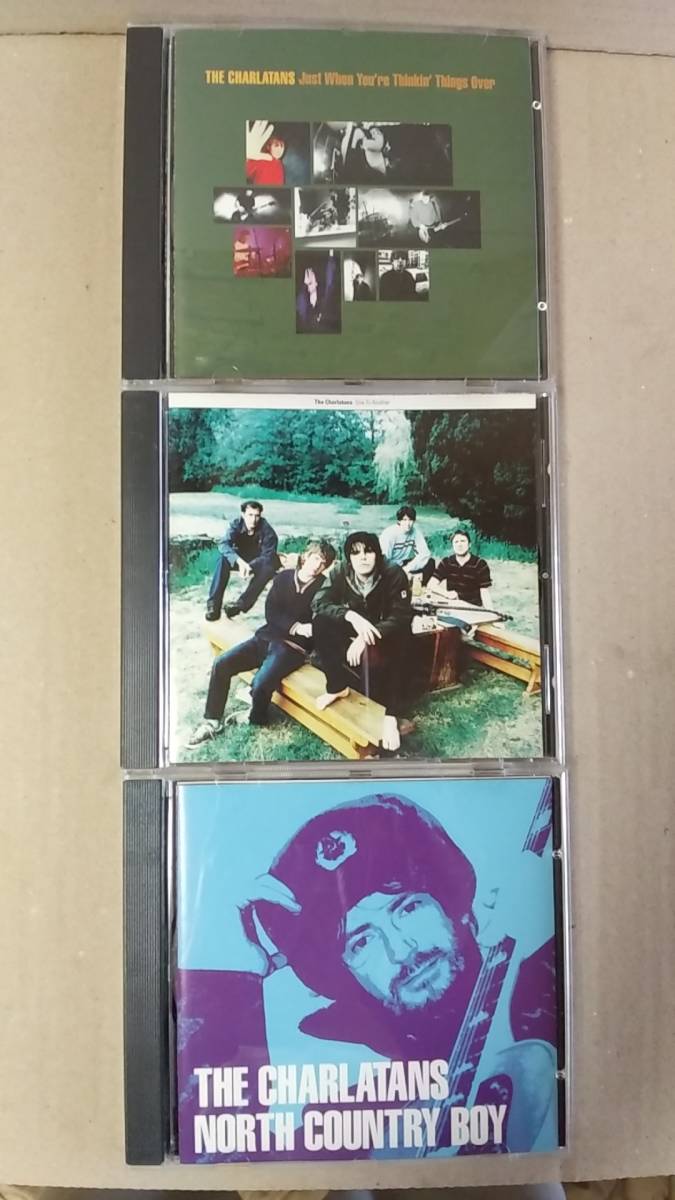 ロック/CD THE CHARLATANS / JUST WHEN YOU’RE THINKIN’THINGS OVER、ONE TO ANOTHER、NORTH COUNTRY BOY シングルCD3種 1995,96,97年拍卖