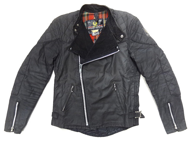 ビンテージ BELSTAFF ベルスタッフ REBEL イギリス製 60S 70S オイルド クロス ダブル ライダース ジャケット 黒 ブラック パット レア 拍卖