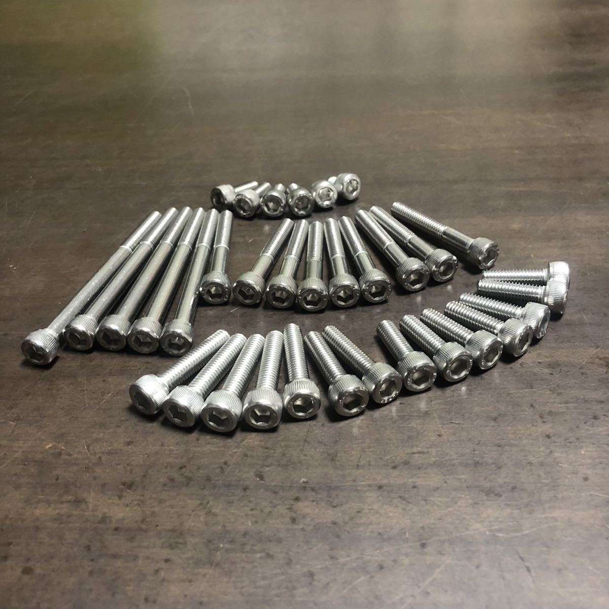 新品 W1 W2 W1S SA W3 エンジンカバーボルト ステンレス キャップスクリュー 1台分セット SUS 304 XM7材拍卖