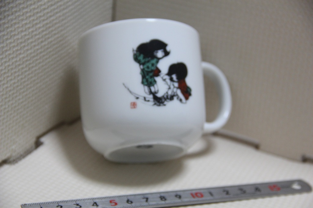陶器製 和柄 たち吉 マグカップ 検索 切絵風 ? 滝平二郎 ? イラスト コップ グッズ拍卖