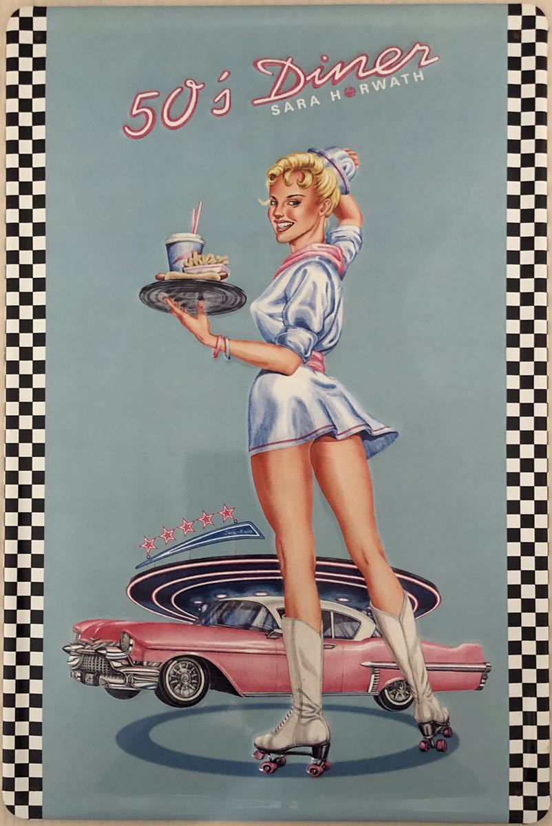 50’s Diner SARA HORWATH TINサインプレート拍卖