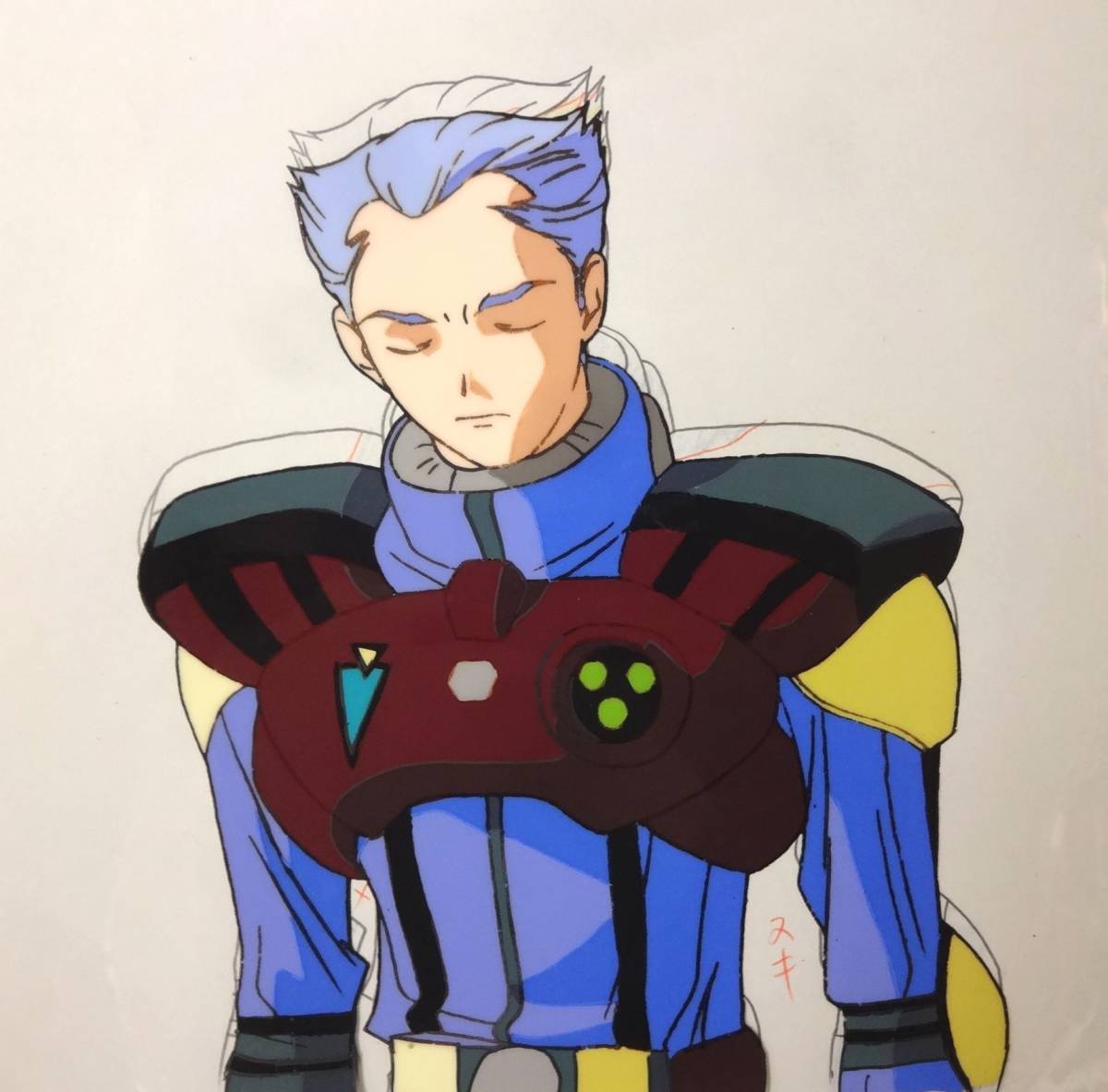 セル画『マクロス7 ガムリン木崎』B-5/貼りつきあり/河森正治(原作)/美樹本晴彦(キャラデザ原案)拍卖