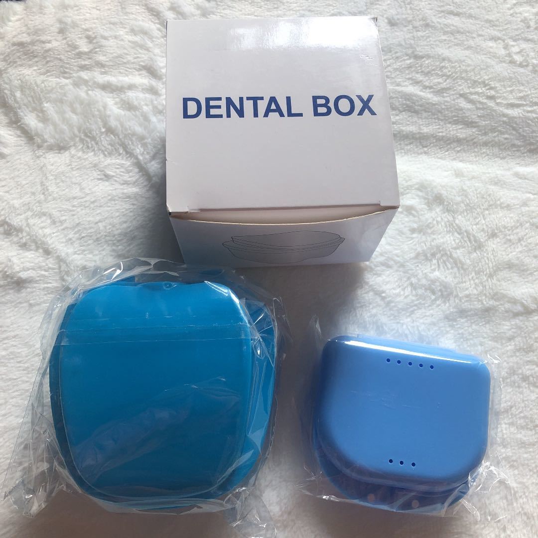矯正 入れ歯 箱+ 洗浄箱 セット拍卖