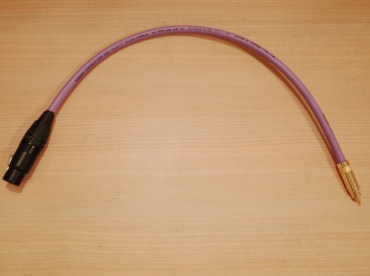 ★ 即決 Oyaide PA-02 V2 RCA-XLRメス 50cm NEUTRIK ゴールドメッキコネクター NC3FXX-B オヤイデ 金メッキ (L.R識別処理可) ★拍卖