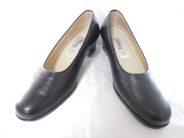 Venus★本革パンプス★日本製★22.5★EEE★1回使用★検索れいさえ22.5拍卖