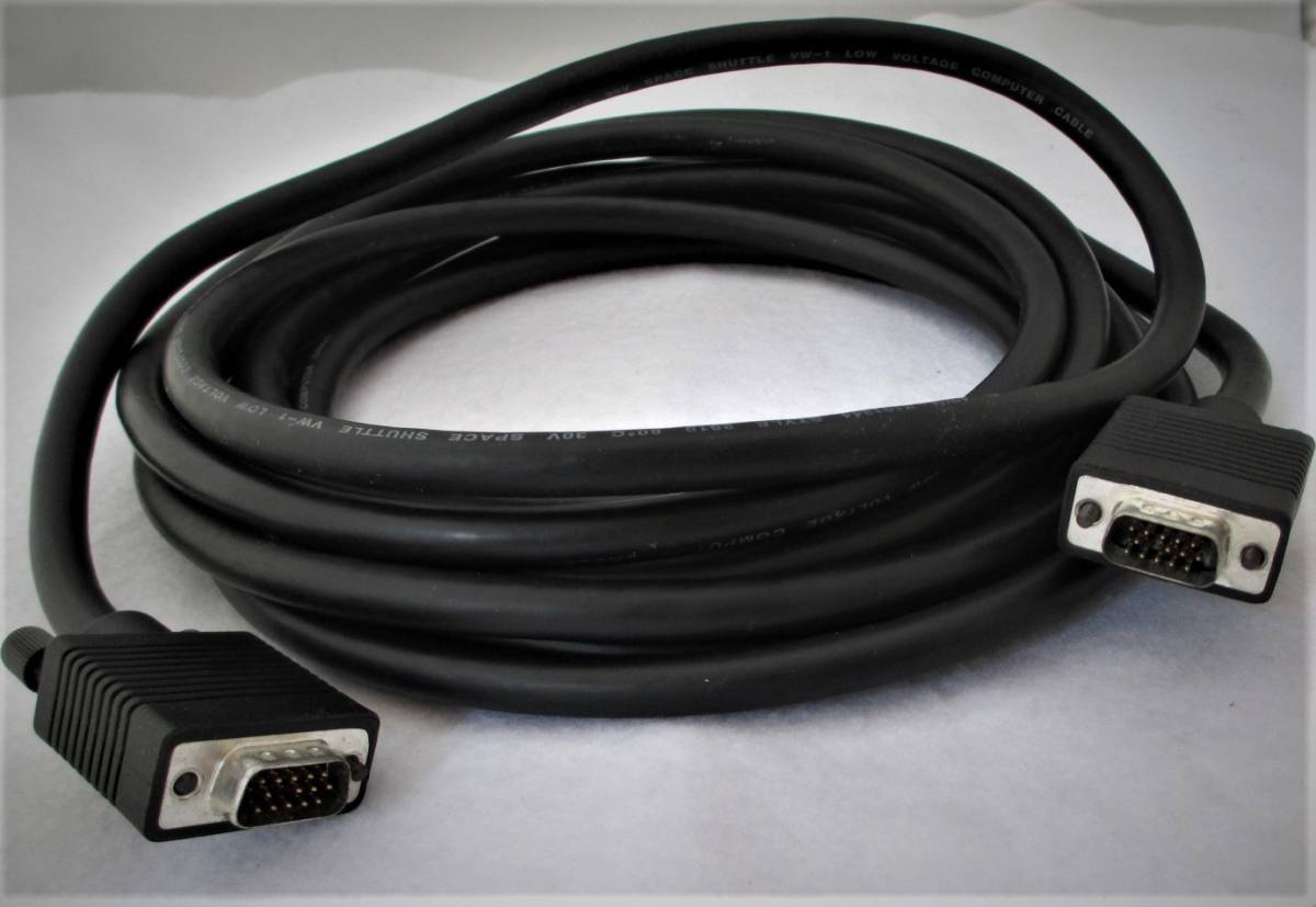 ===長尺VGAケーブル=黒・5.2mm拍卖