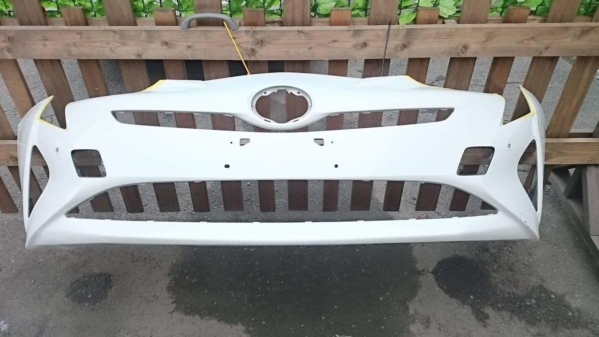 @ 値下!! ZVW51 プリウス 純正 フロントバンパー カラーNo040 パール拍卖